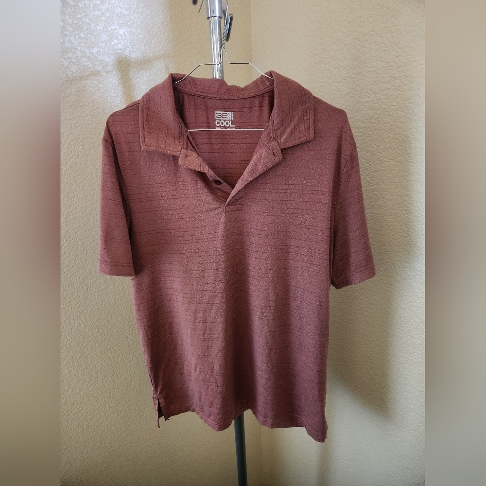 32 Degrees Salmon Color Polo Lightweight Active Wear